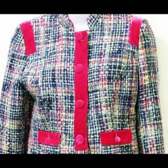 Kenzie girl juniors multi color plaid jacket coat - Picture 2 of 4